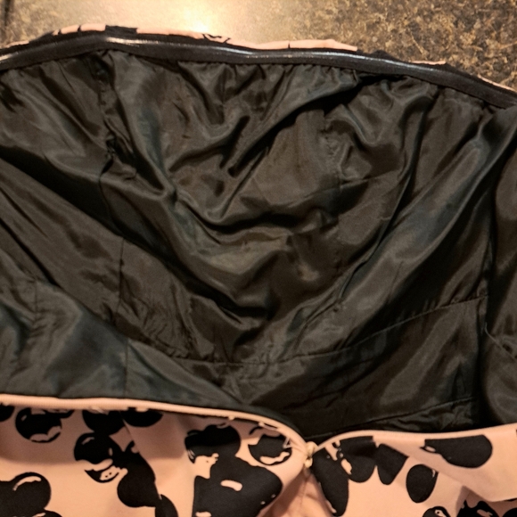 The Limited Pale Pink with Black Bubbles Strapless Dress - Picture 6 of 8